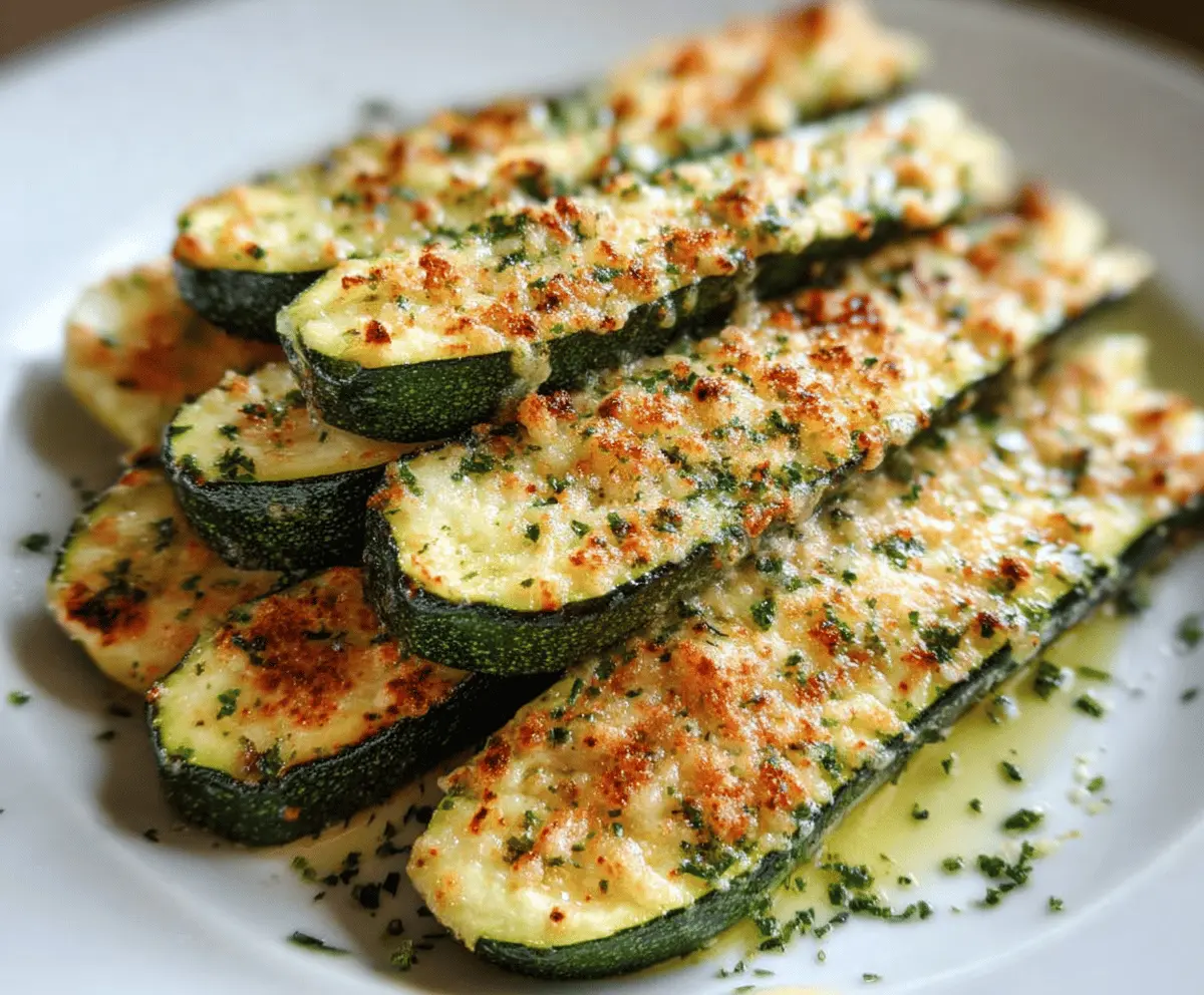Easy Baked Parmesan Zucchini Recipe