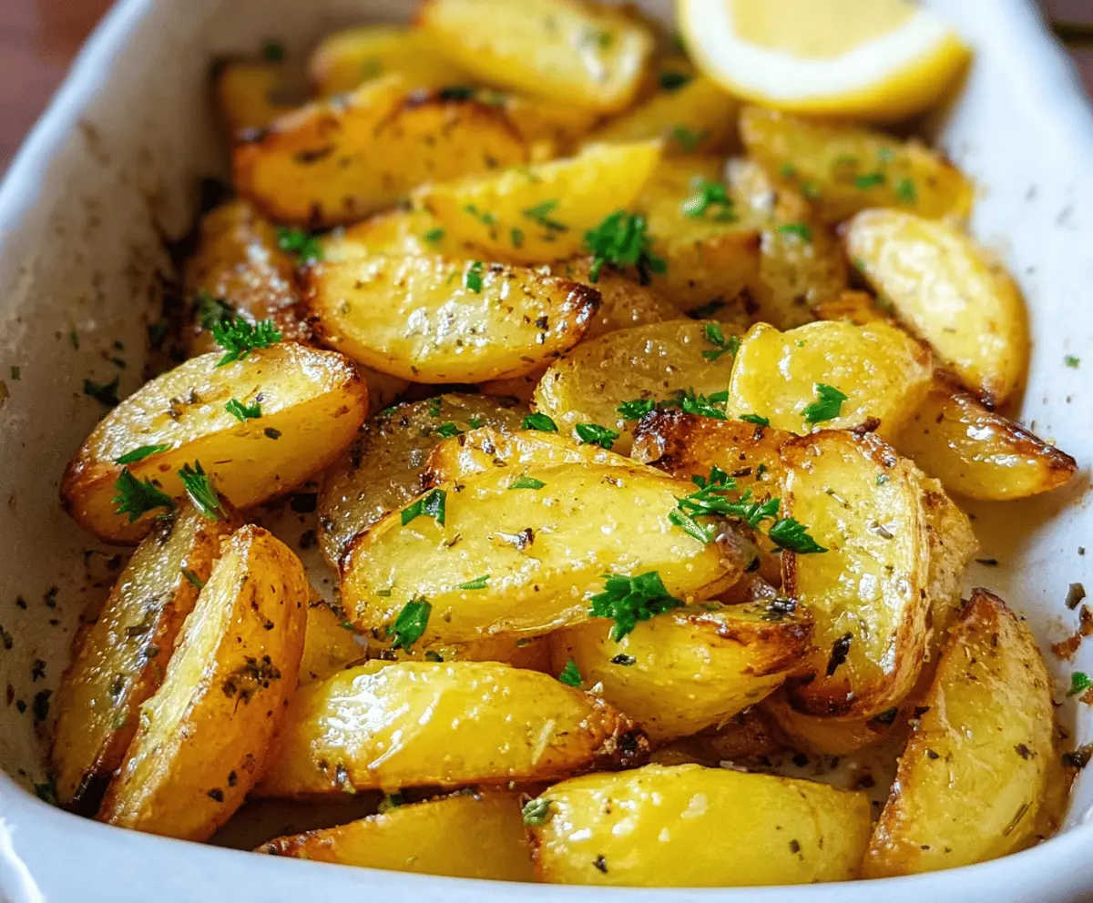 Easy Greek Lemon Potatoes Recipe
