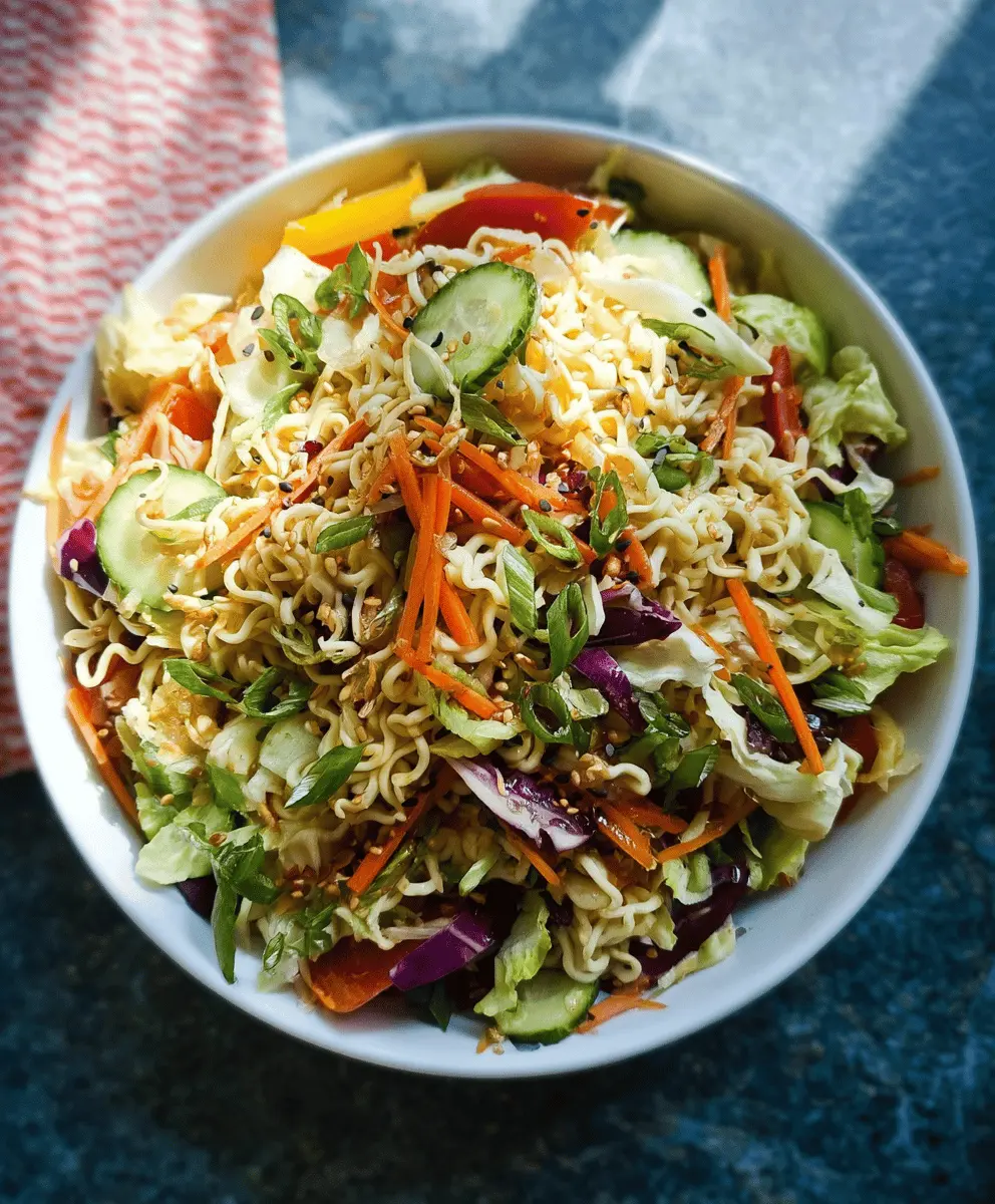 Easy Crunchy Ramen Noodle Salad Recipe