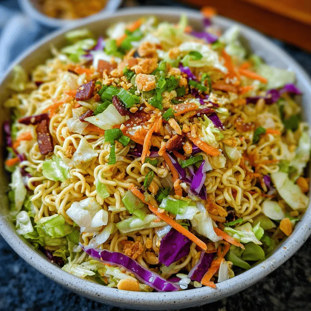 Easy Crunchy Ramen Noodle Salad Recipe