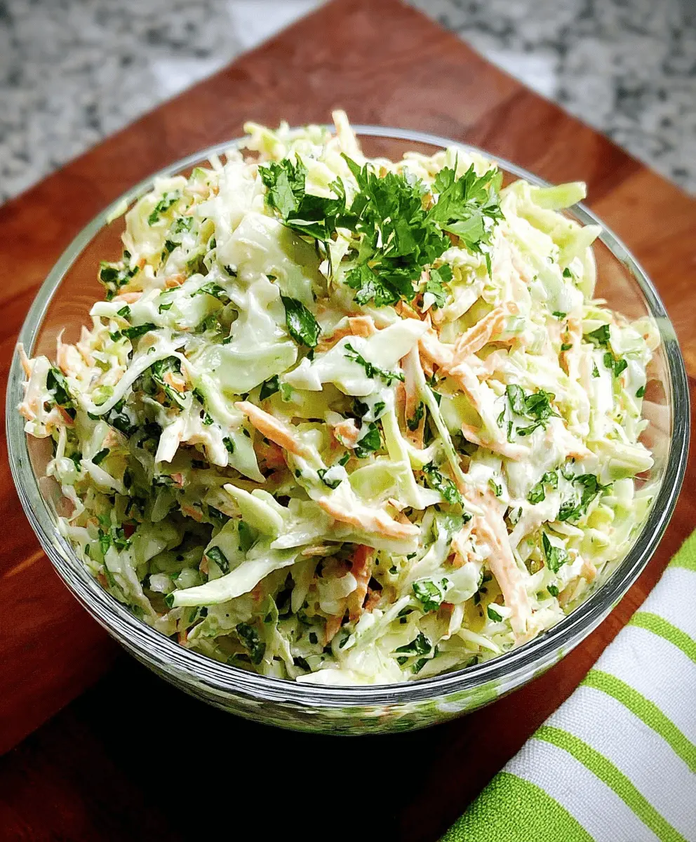 Creamy Cilantro Lime Coleslaw Recipe