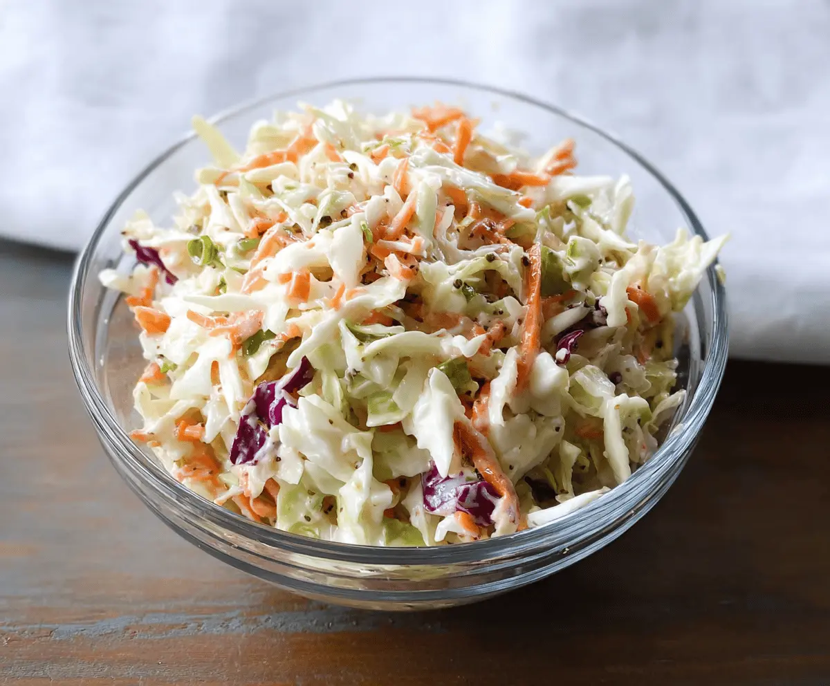 Easy Creamy Coleslaw for Pulled Pork