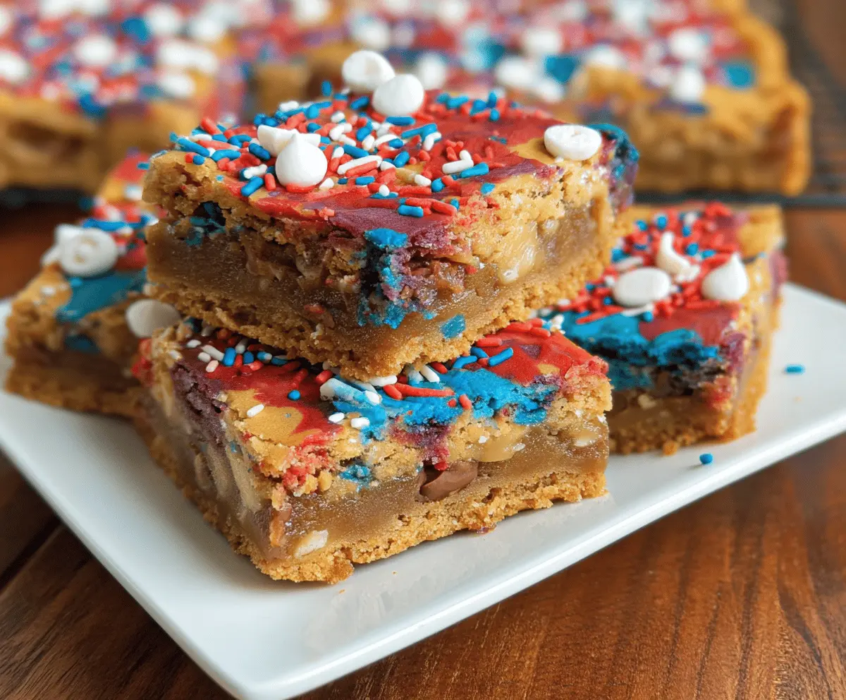 Easy Fireworks Blondies Recipe