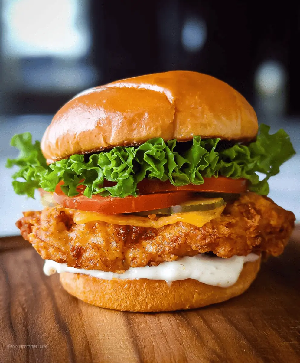 Easy Crispy Chicken Sandwich Recipe