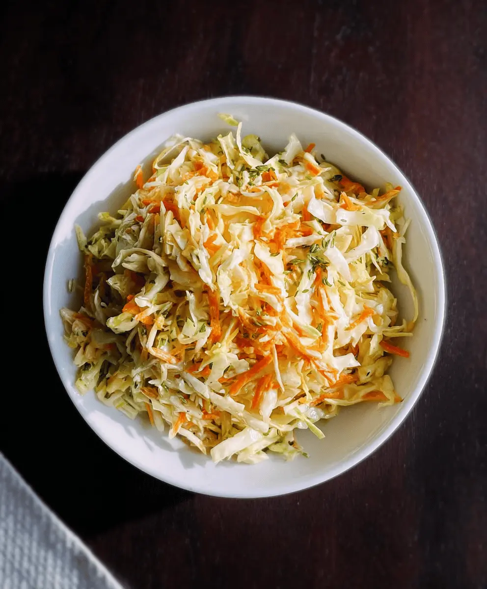 Easy Tangy Vinegar Coleslaw Recipe