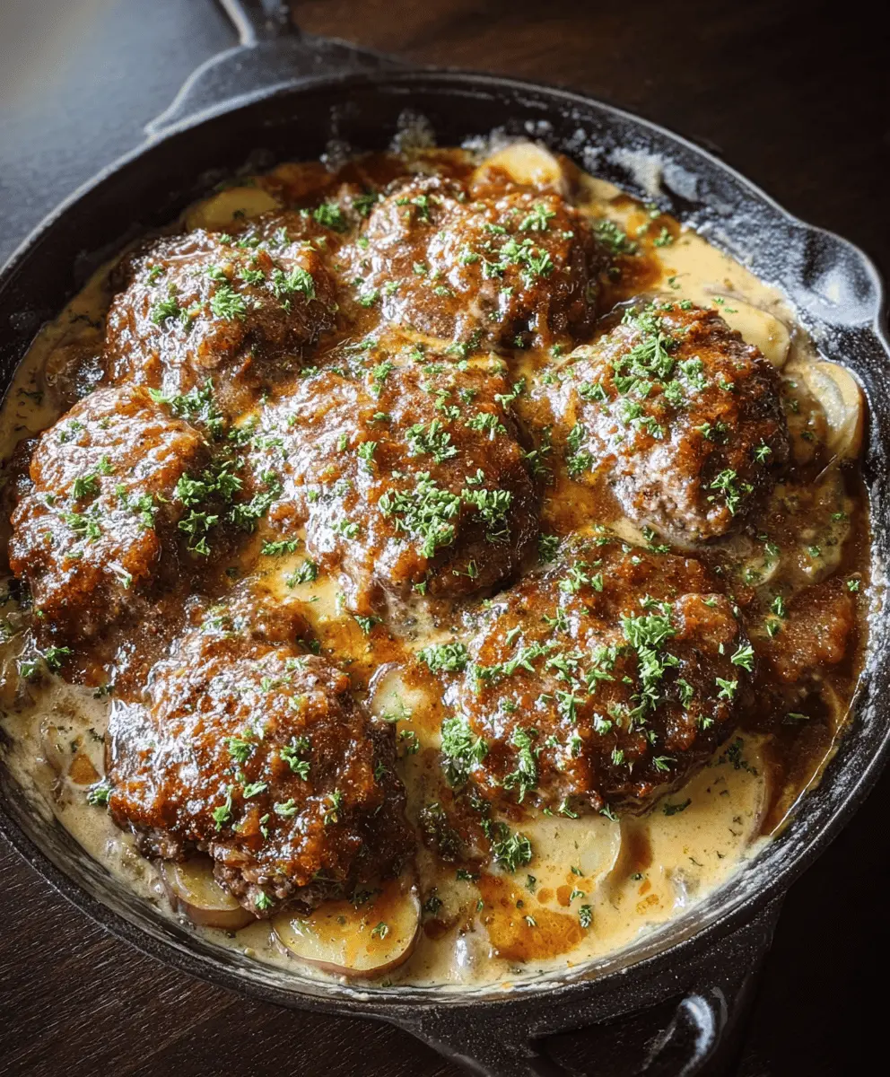 Easy Amish Hamburger Steak Bake Recipe