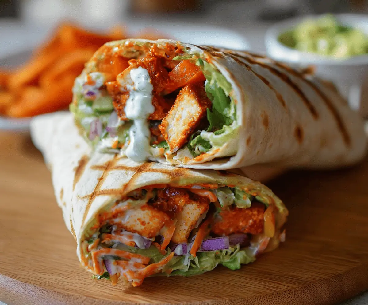 Easy Buffalo Tofu Wrap Recipe for a Spicy Vegan Meal
