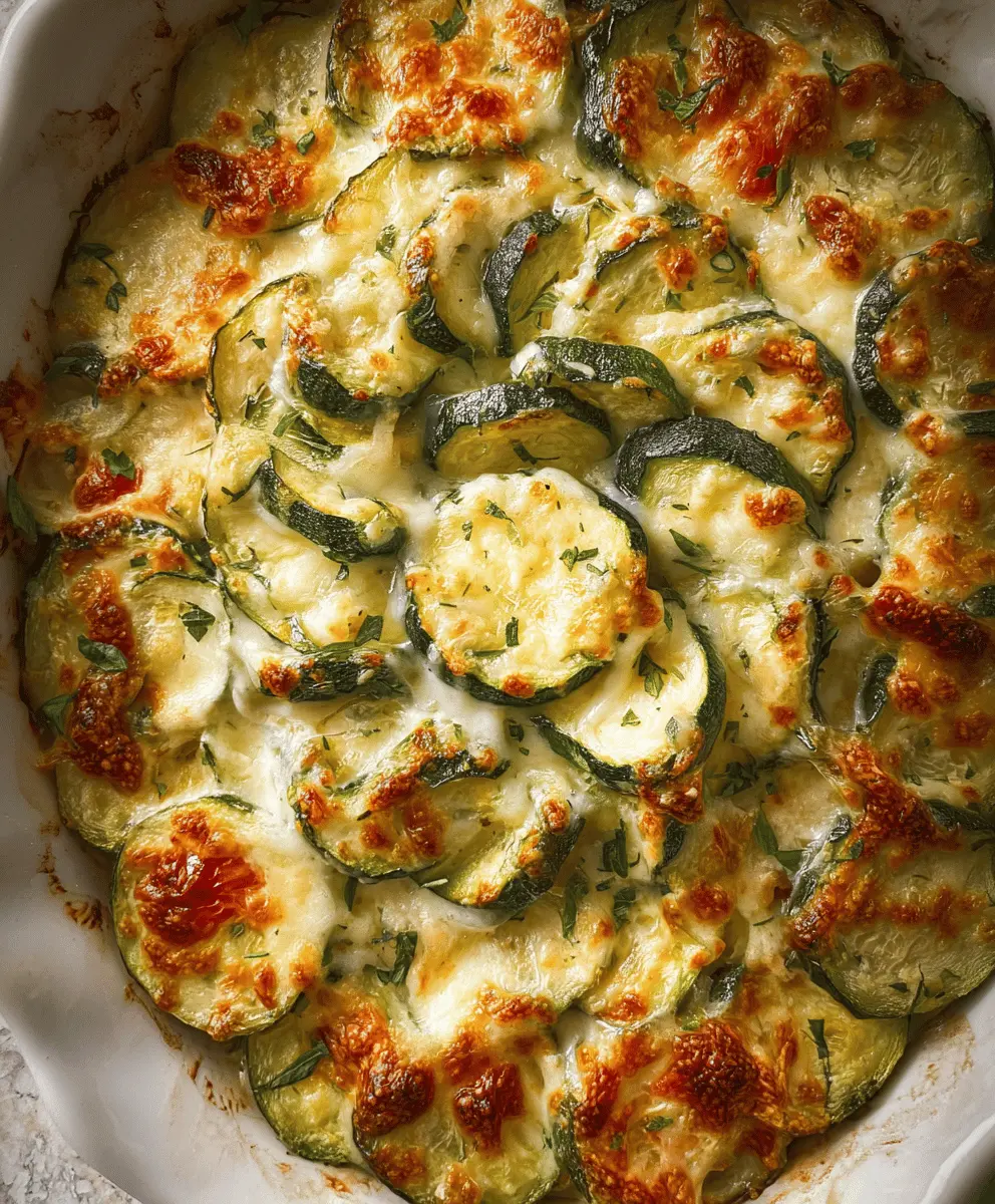 Easy Baked Zucchini and Cheese Recipe