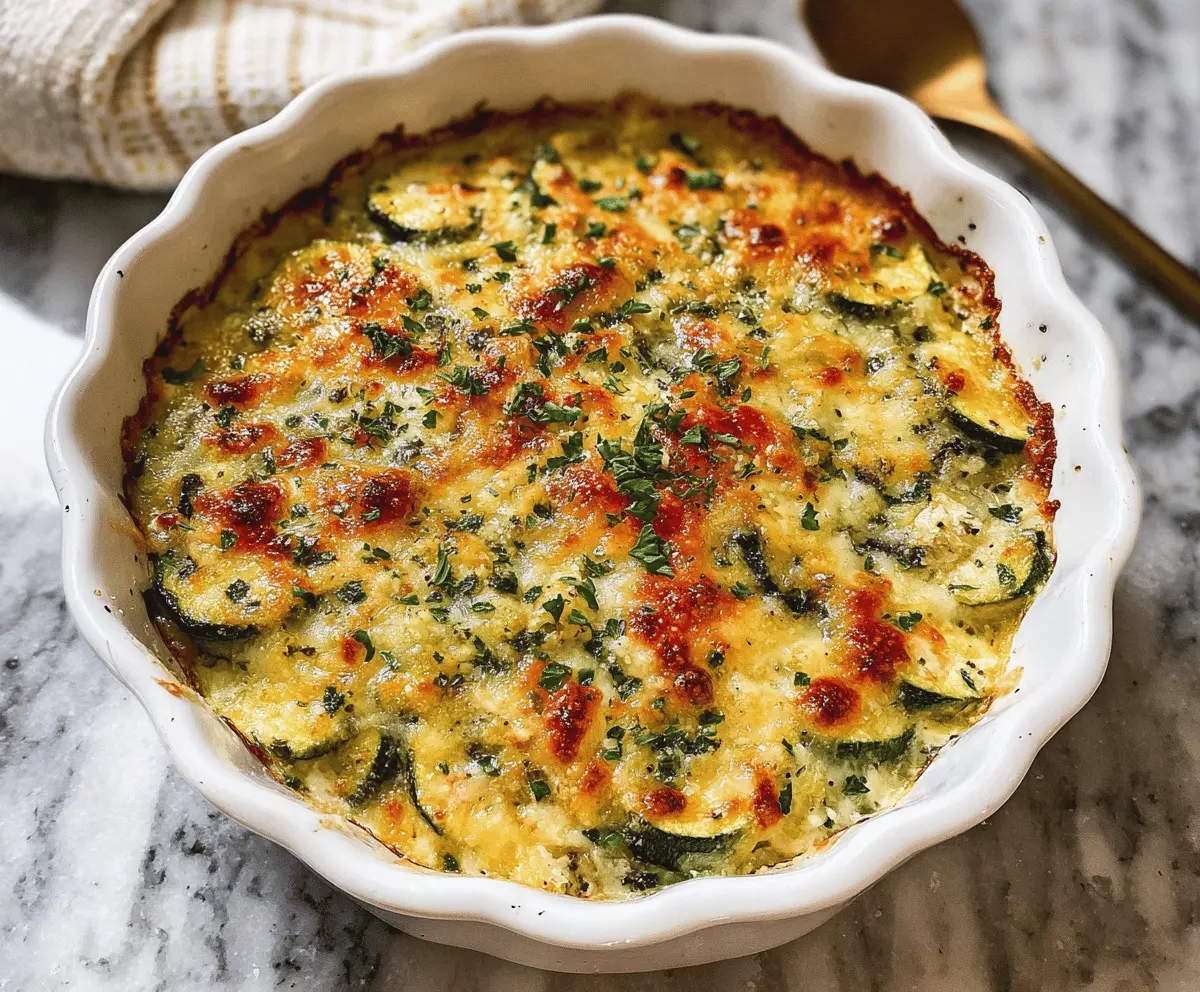 Easy Baked Zucchini and Cheese Recipe