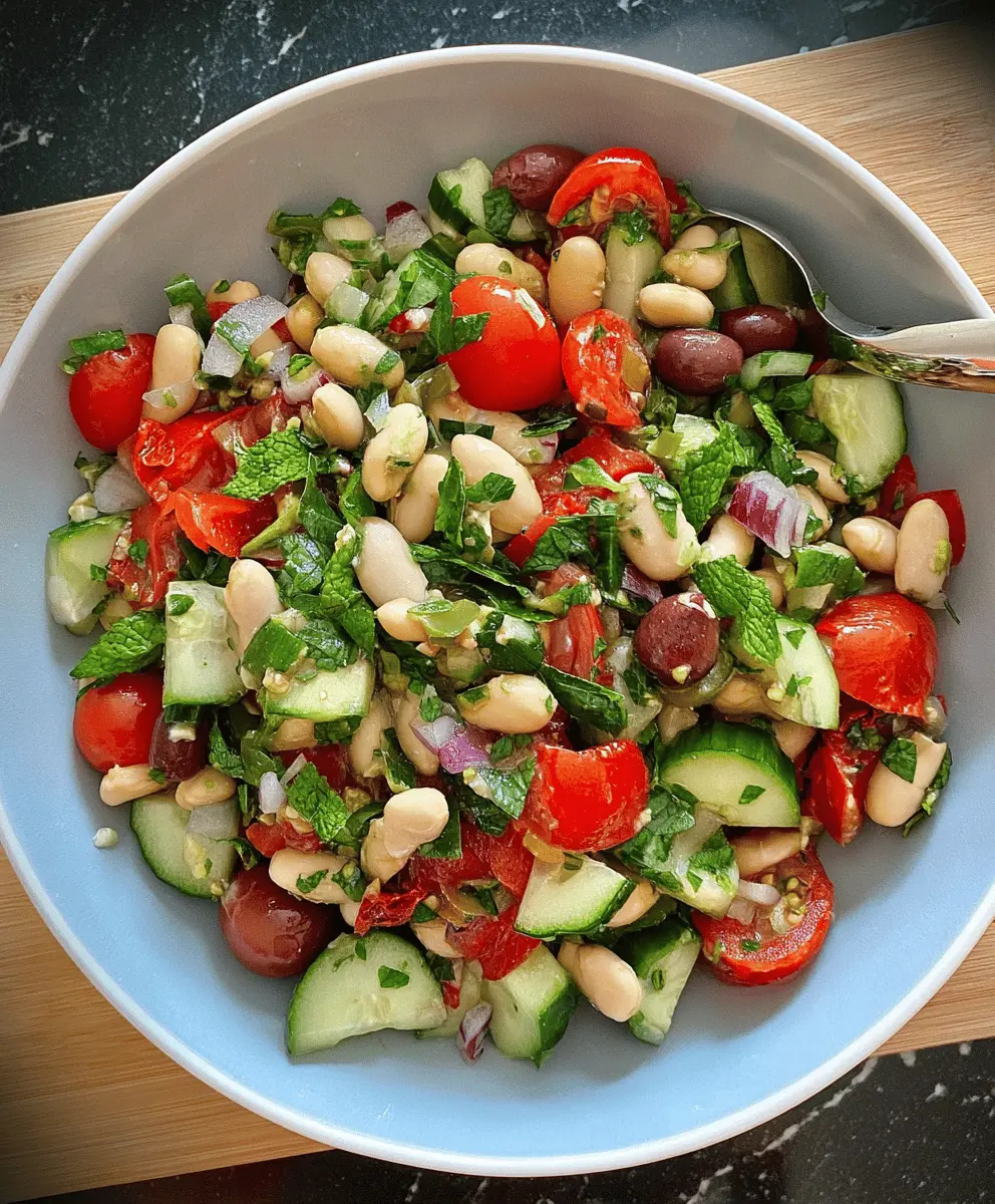 Easy Mediterranean Bean Salad Recipe for Summer