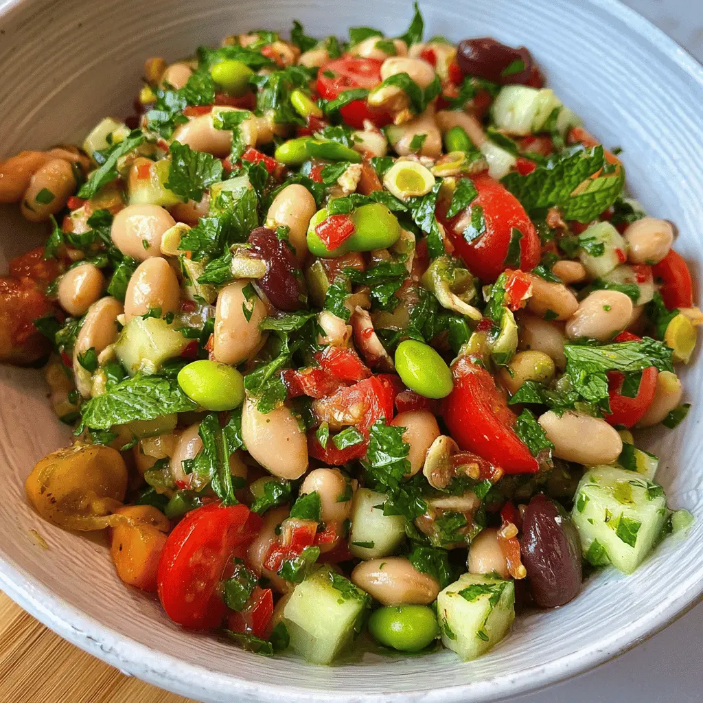 Easy Mediterranean Bean Salad Recipe for Summer