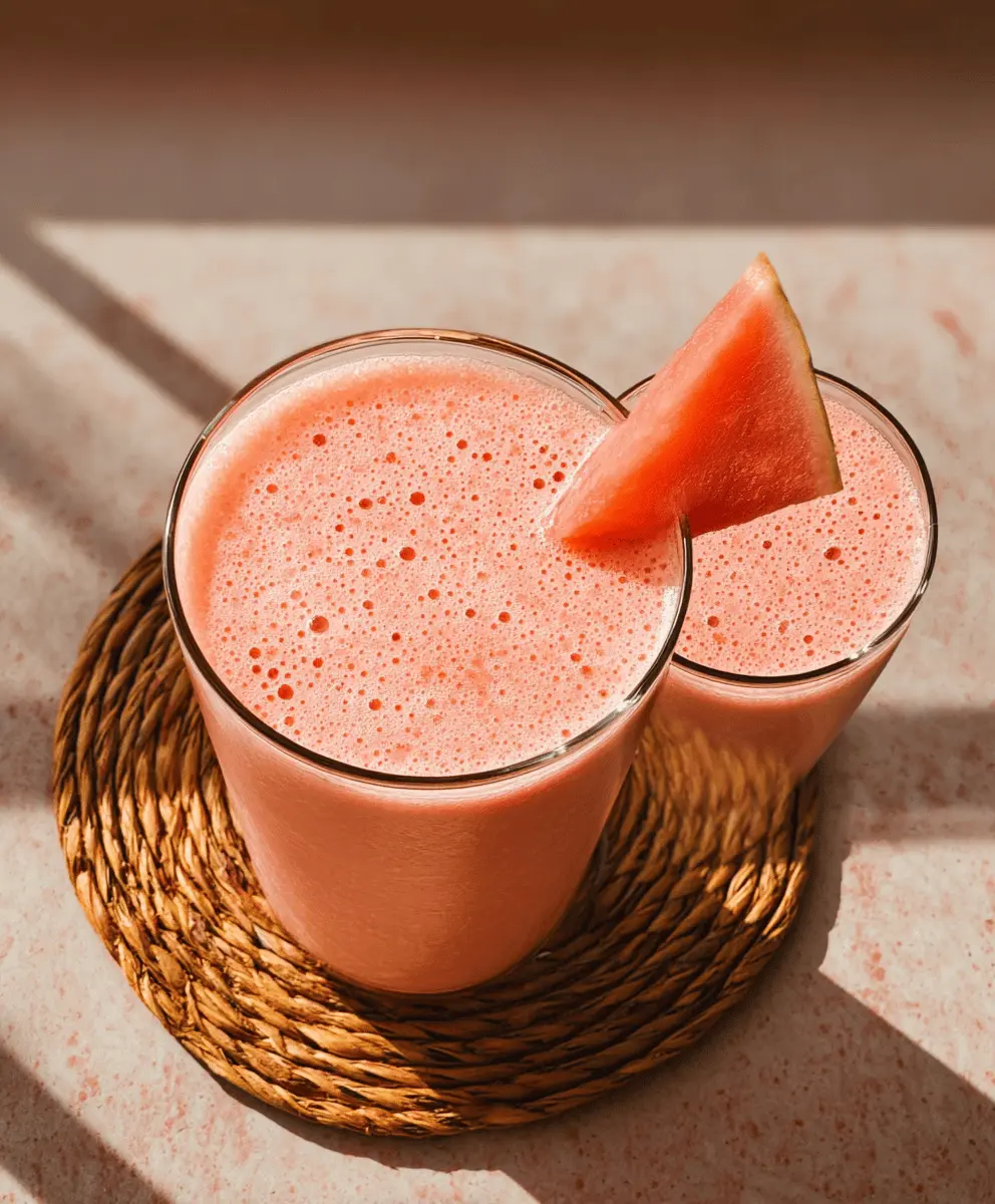 Refreshing Watermelon Peach Smoothie Recipe
