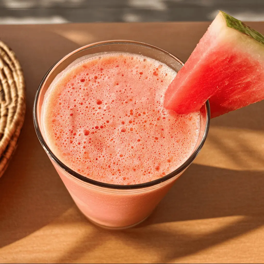 Refreshing Watermelon Peach Smoothie Recipe
