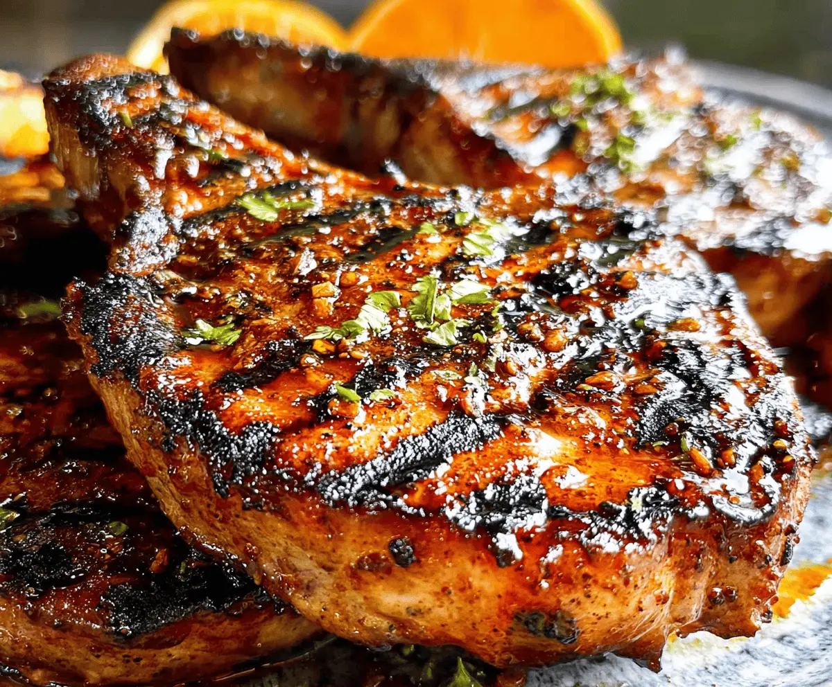 Easy Grilled Pork Chop Marinade Recipe