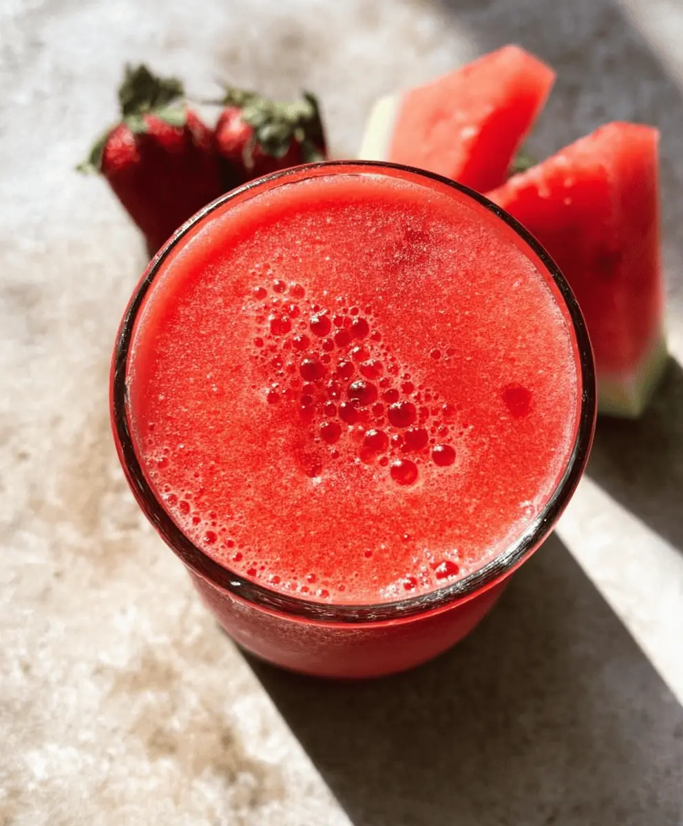 Refreshing Strawberry Watermelon Smoothie Recipe