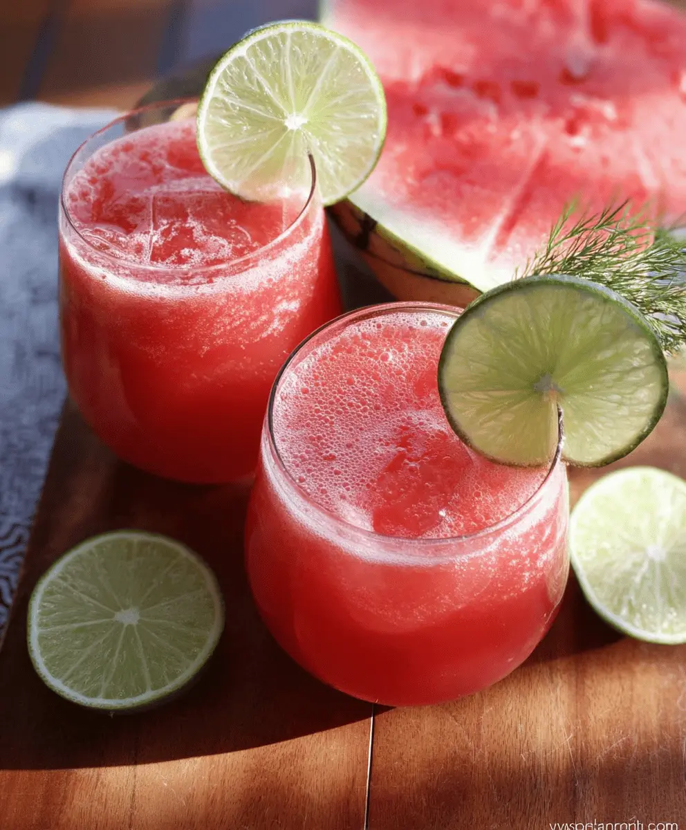 Refreshing Mexican Watermelon Cooler Recipe