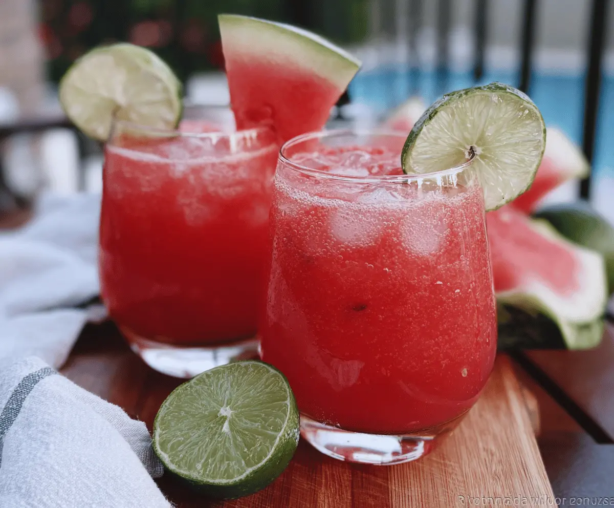 Refreshing Mexican Watermelon Cooler Recipe