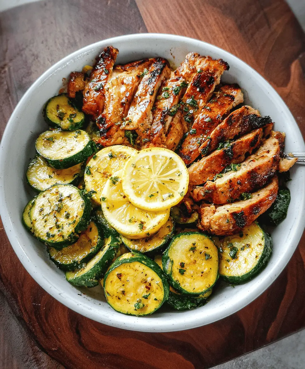 Flavorful Asado Chicken with Sauteed Lemon Zucchini