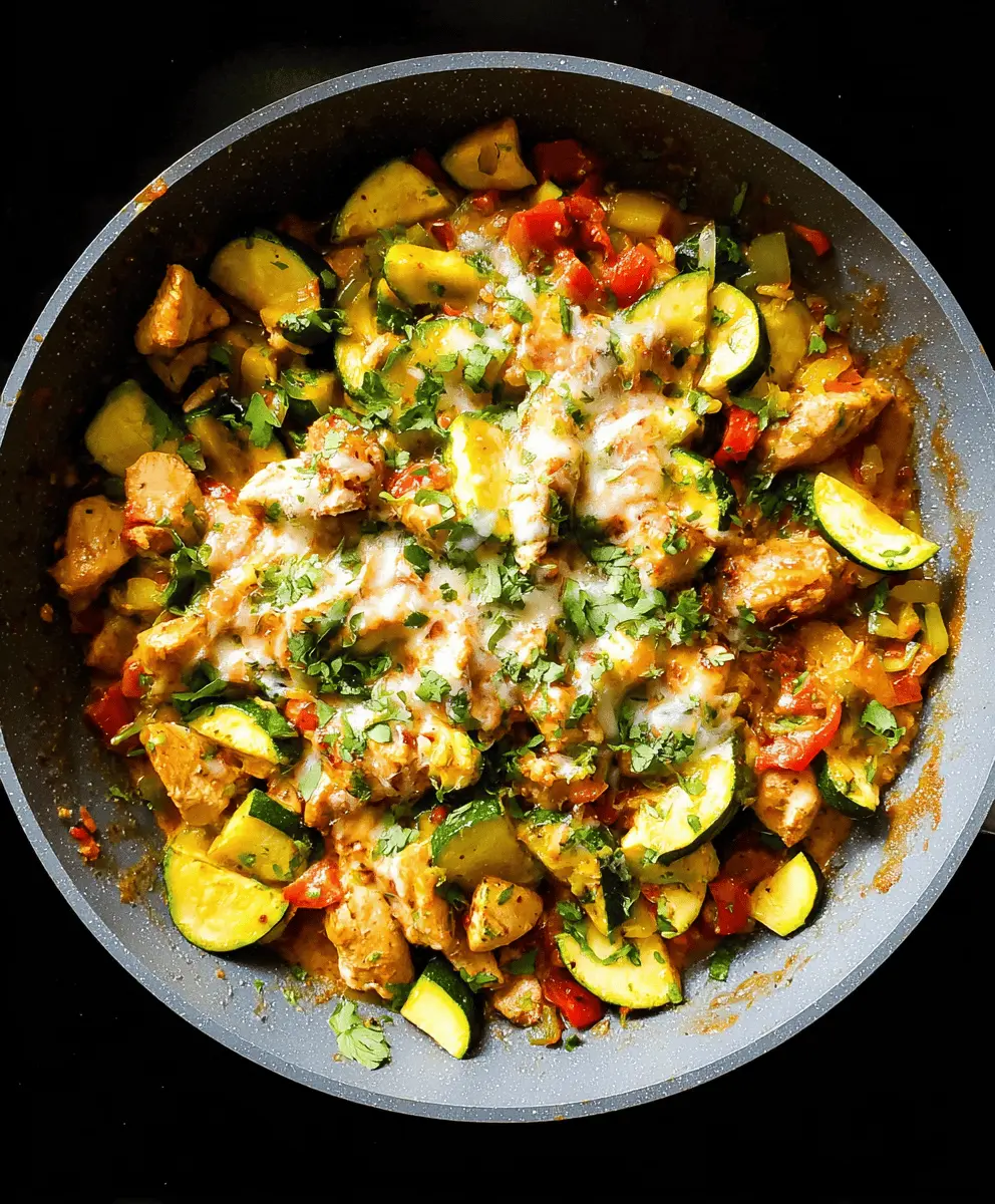Easy Tex Mex Chicken and Zucchini Recipe