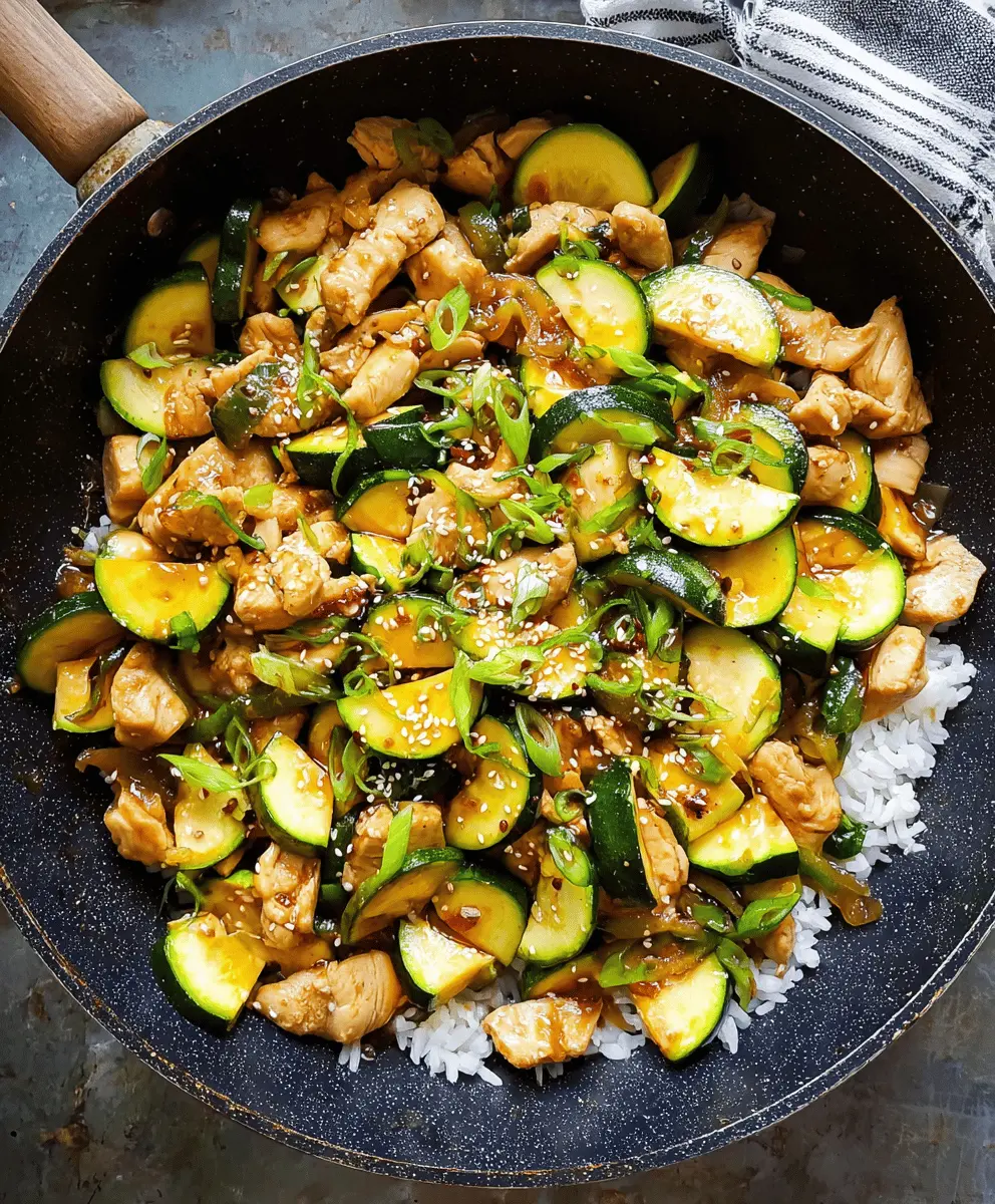 Quick and Healthy Chicken Zucchini Stir Fry