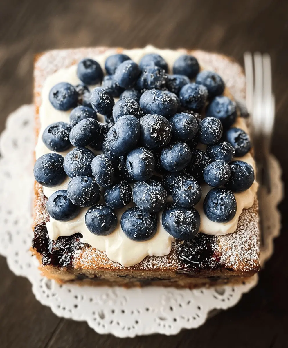 Moist Blueberry Zucchini Cake Recipe