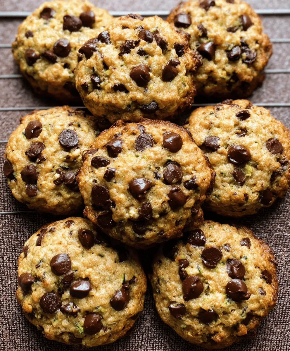 Moist Zucchini Chocolate Chip Cookies Recipe
