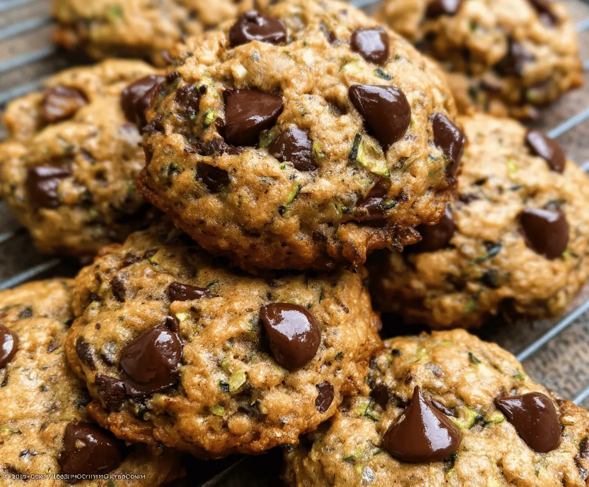 Moist Zucchini Chocolate Chip Cookies Recipe