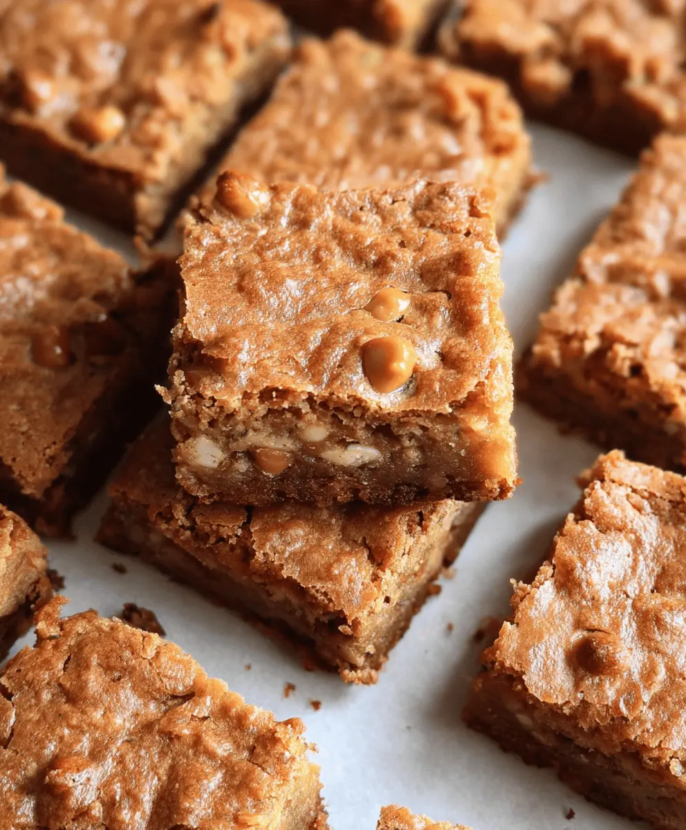 Chewy Butterscotch Zucchini Blondies Recipe