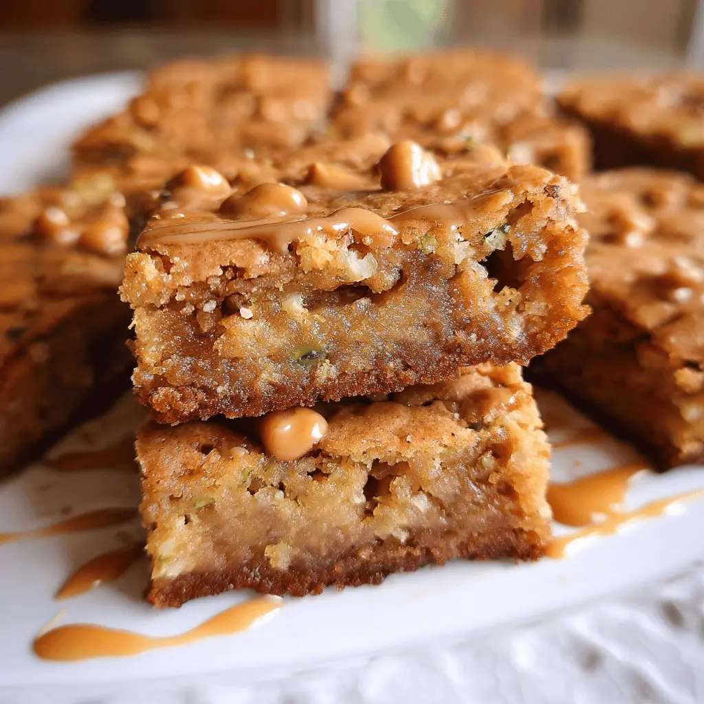 Chewy Butterscotch Zucchini Blondies Recipe