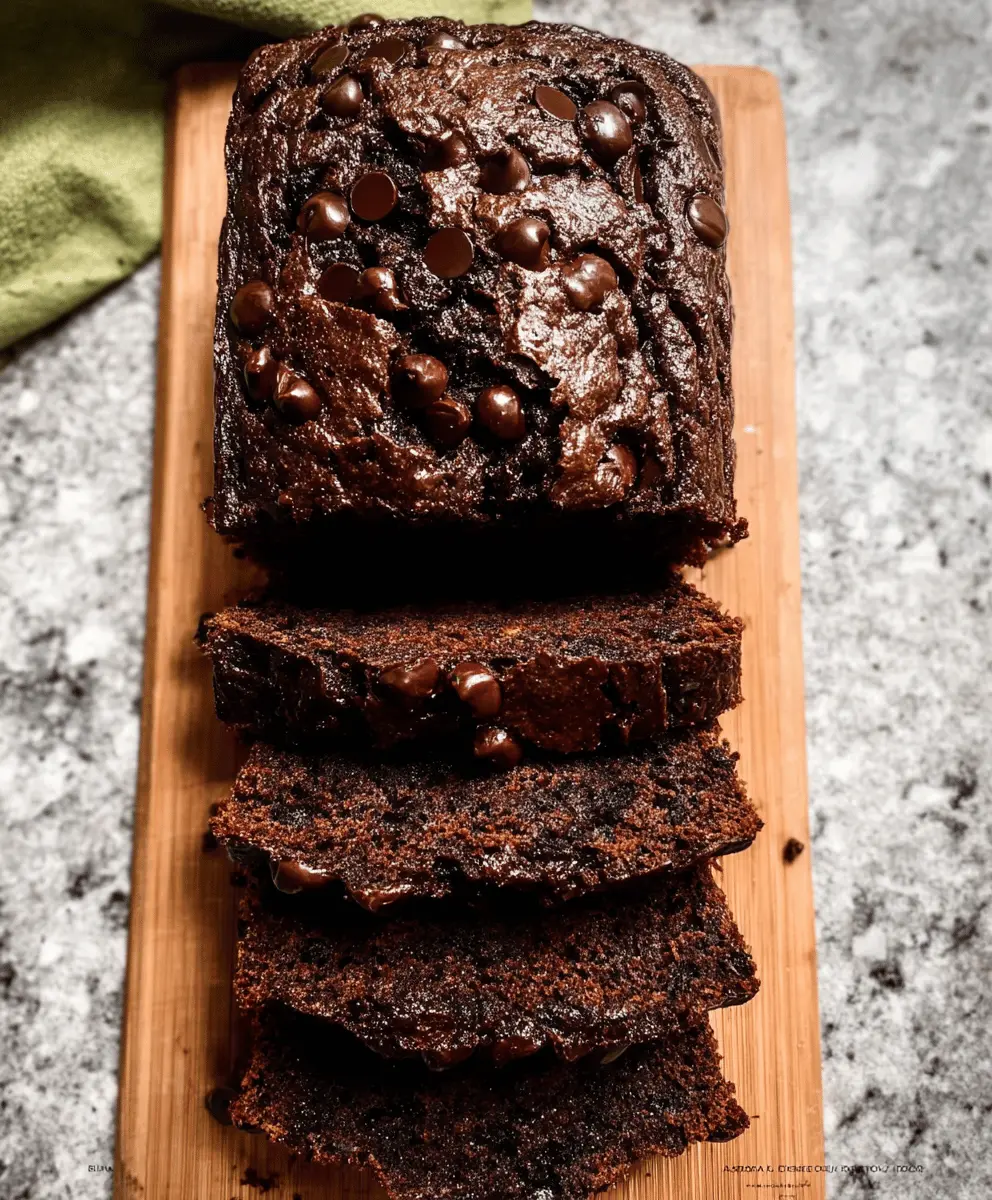 Super Moist Double Chocolate Zucchini Bread Recipe