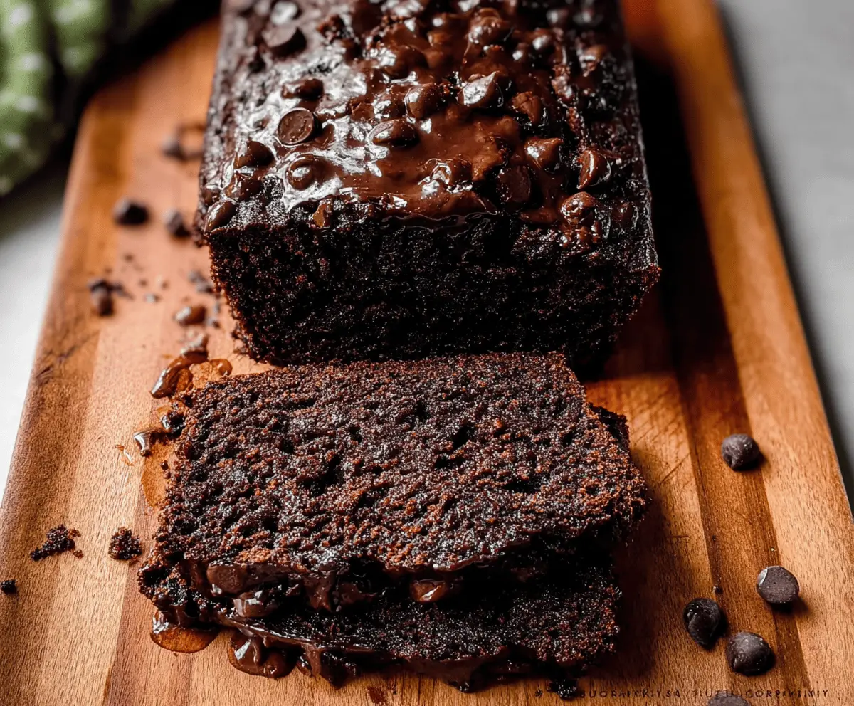 Super Moist Double Chocolate Zucchini Bread Recipe
