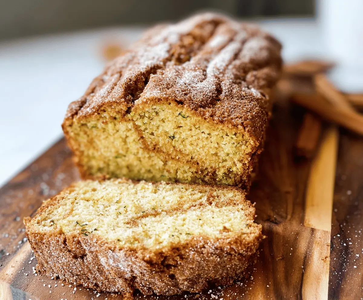 Soft Snickerdoodle Zucchini Bread Recipe
