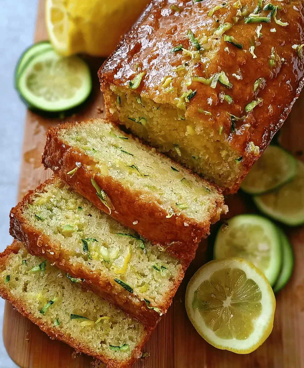 Moist Lemon Zucchini Bread Recipe