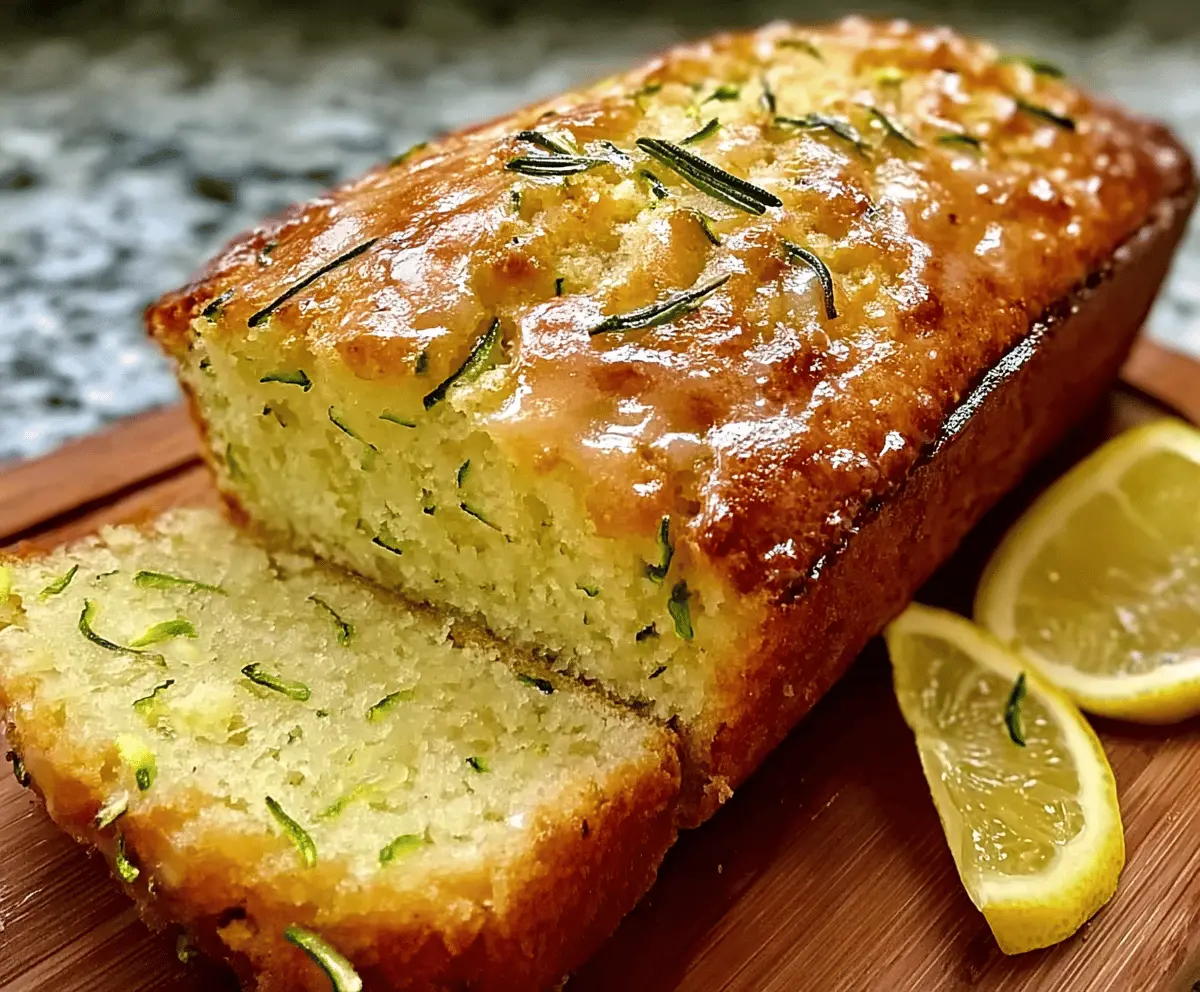 Moist Lemon Zucchini Bread Recipe