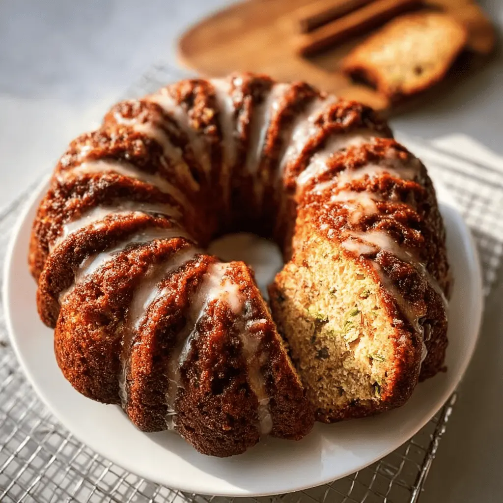Moist Cinnamon Zucchini Bread Bundt Cake