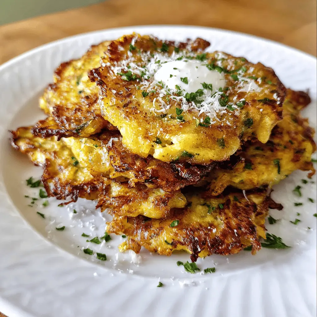 Crispy Parmesan Yellow Squash Fritters Recipe