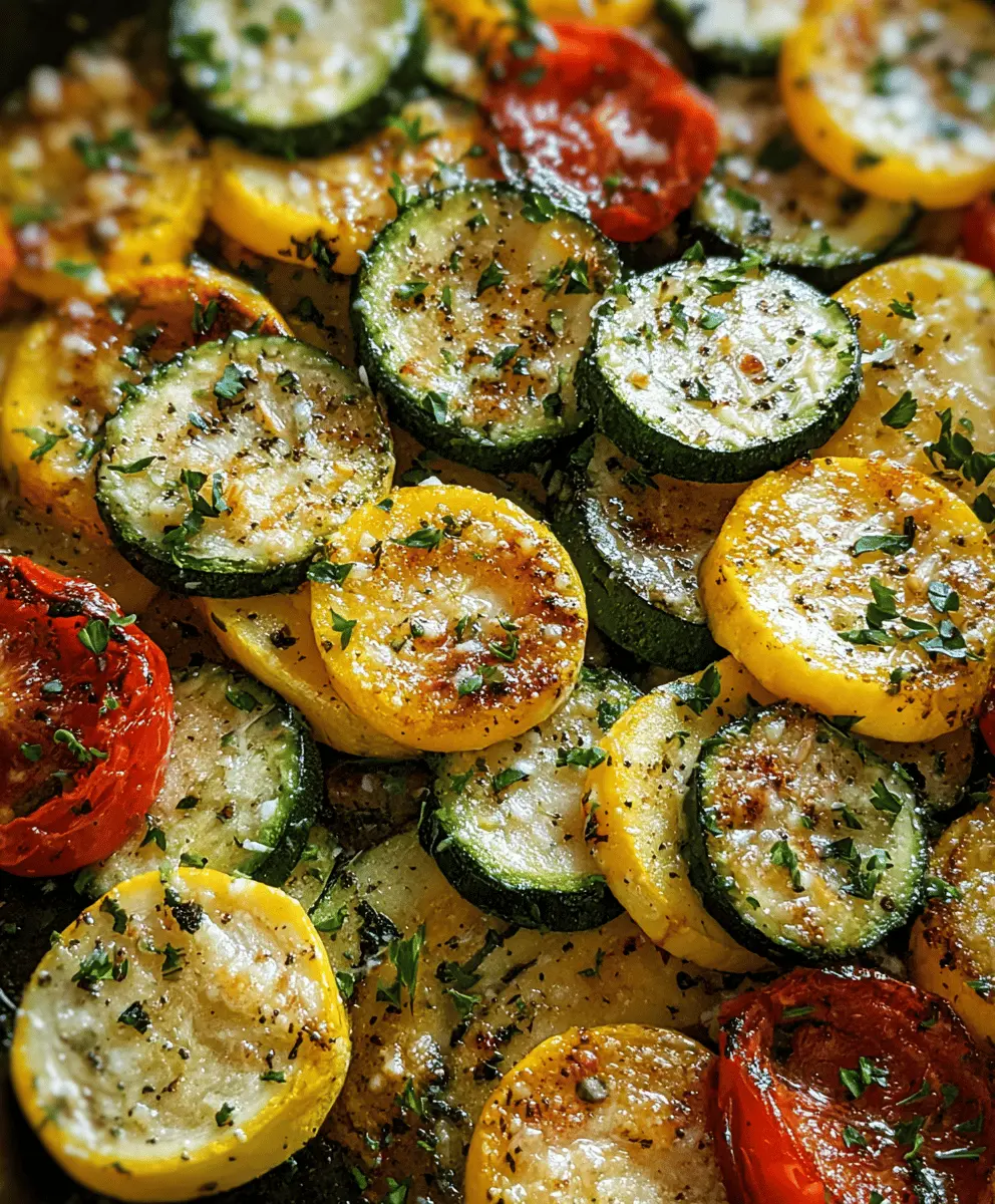 Easy Garlic Parmesan Zucchini and Squash Recipe