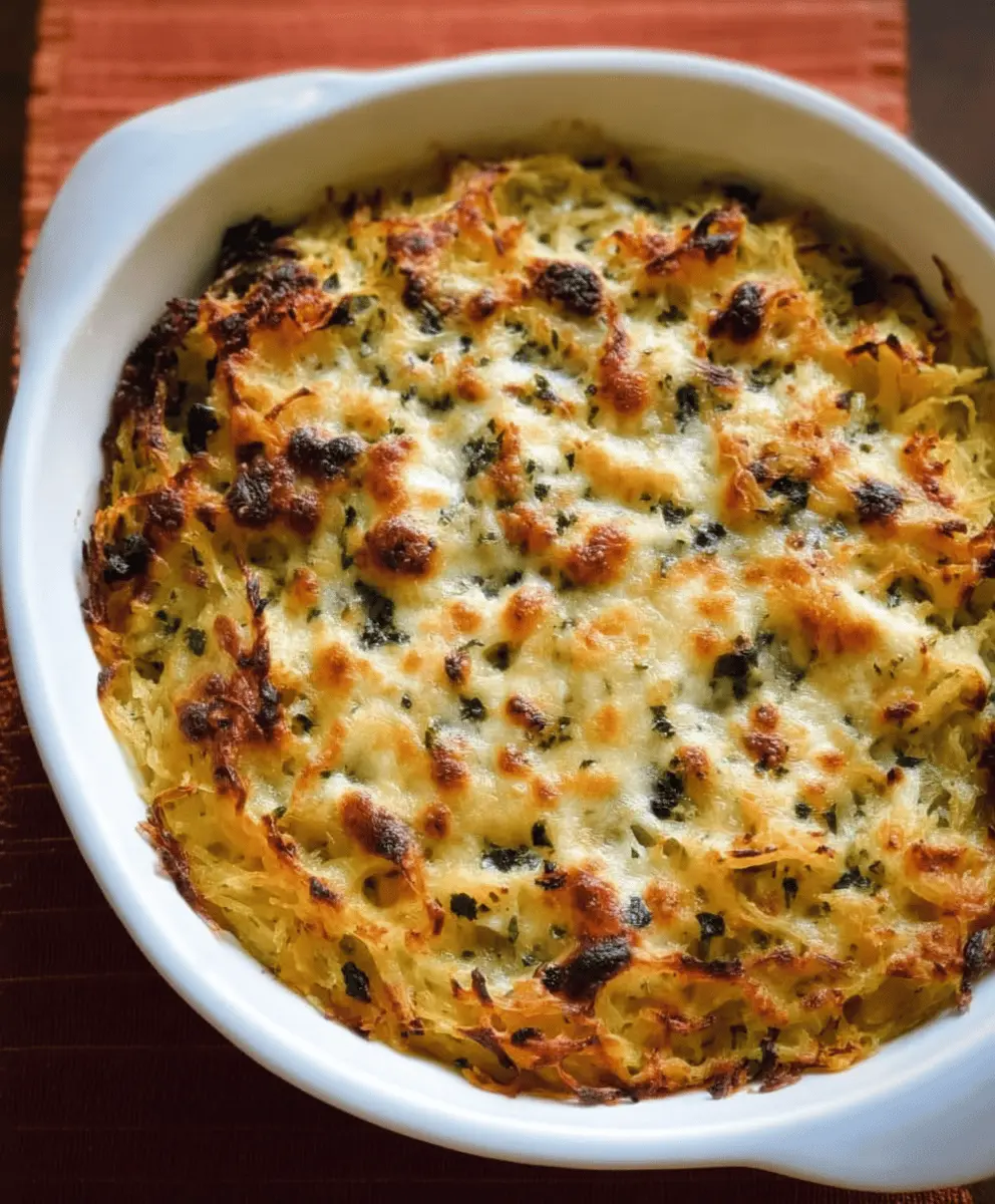 Healthy Spaghetti Squash Au Gratin Recipe