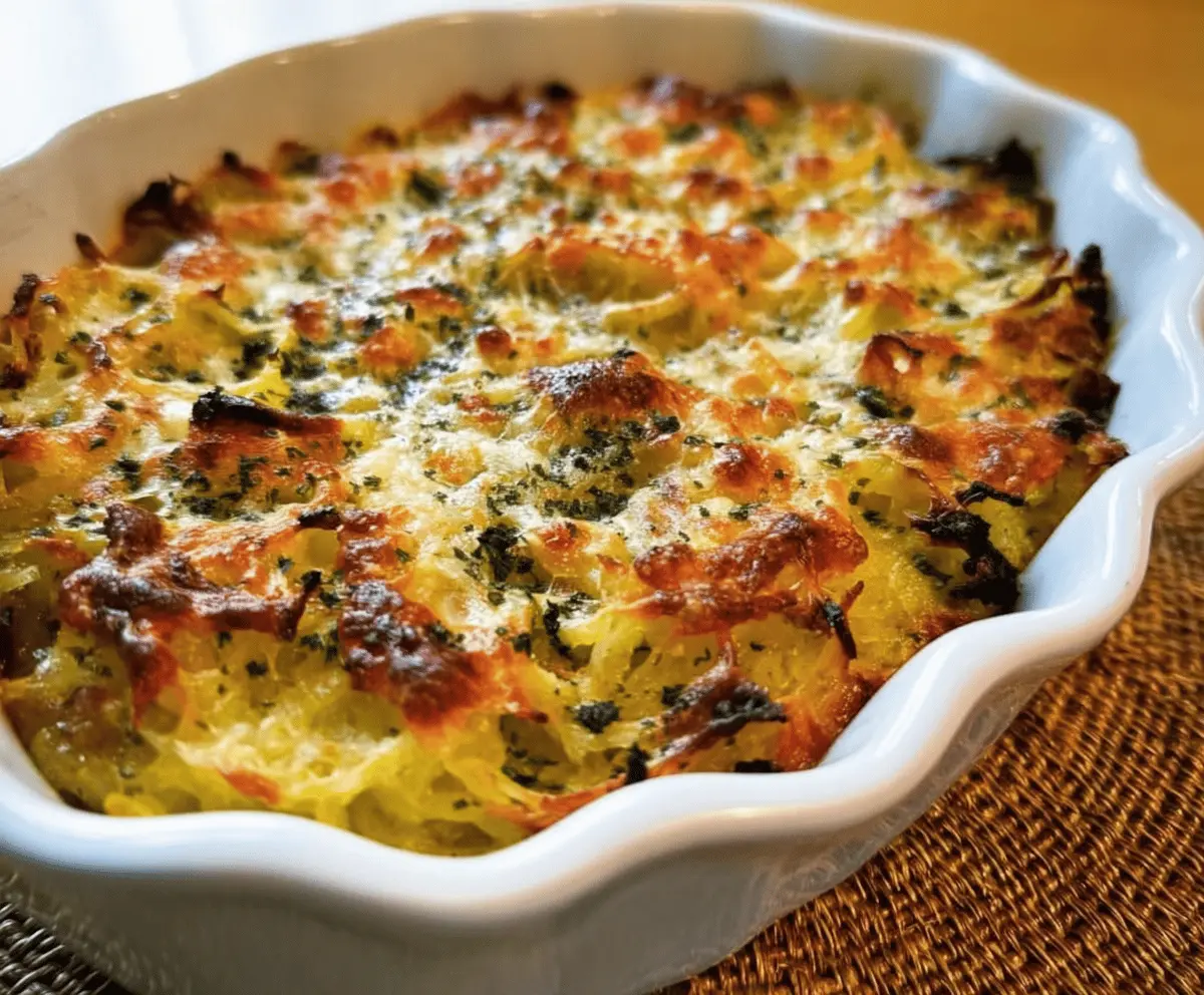 Healthy Spaghetti Squash Au Gratin Recipe