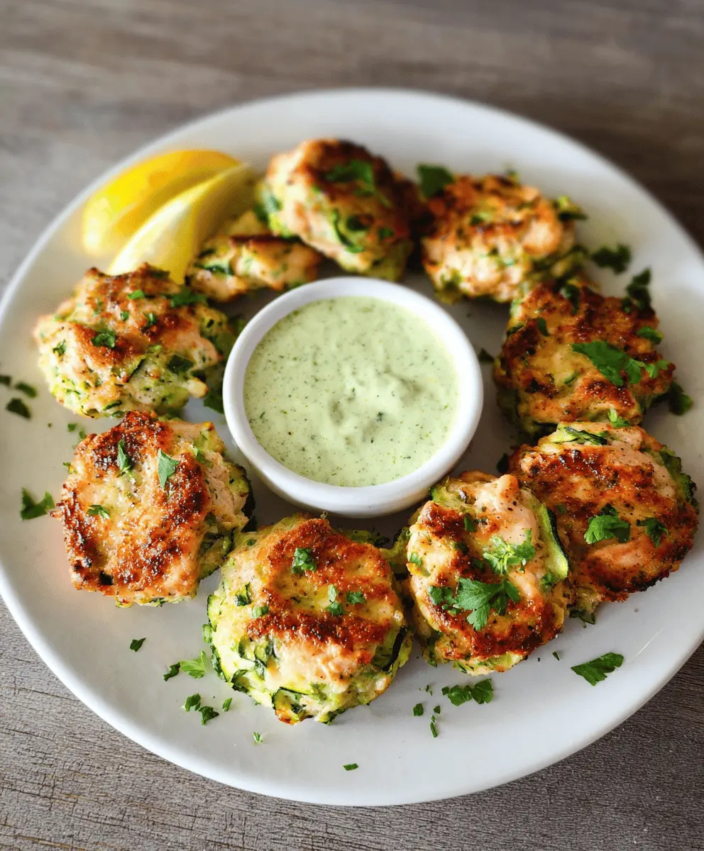 High Protein Chicken Zucchini Bites Recipe