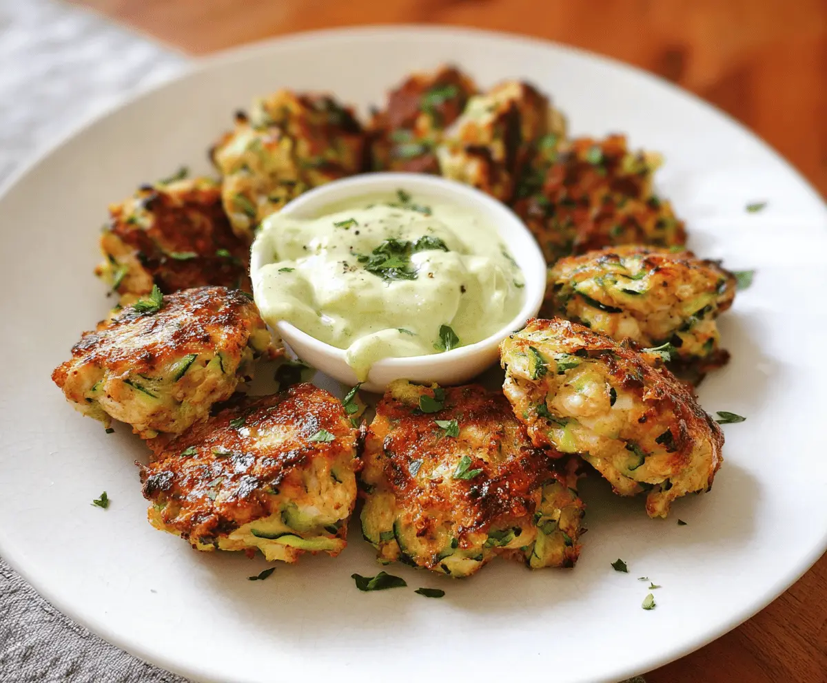 High Protein Chicken Zucchini Bites Recipe