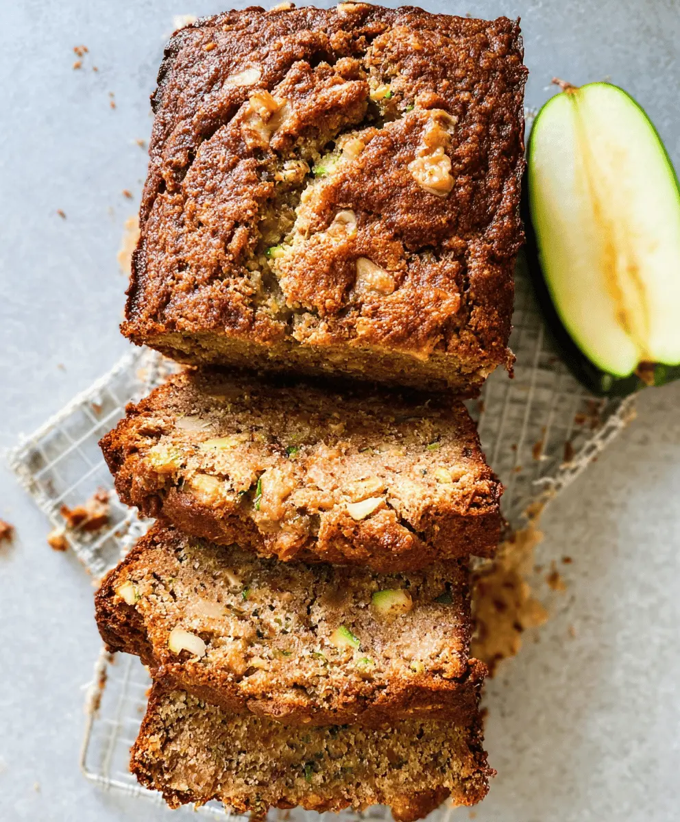 Moist Apple Zucchini Bread Recipe
