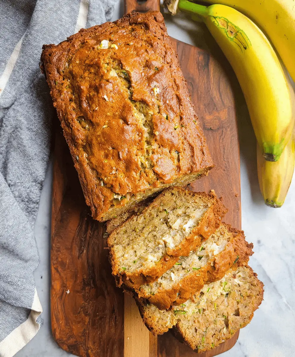 Moist Zucchini Banana Bread Recipe