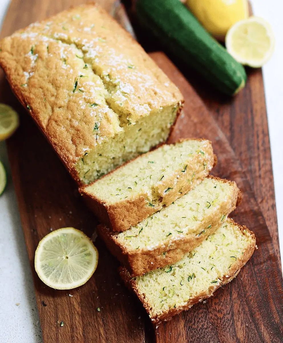 Moist Lemon Zucchini Bread Recipe