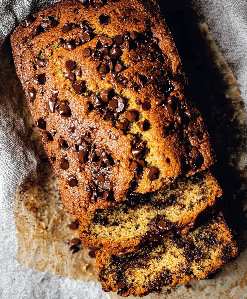 Easy Moist Chocolate Chip Zucchini Bread Recipe