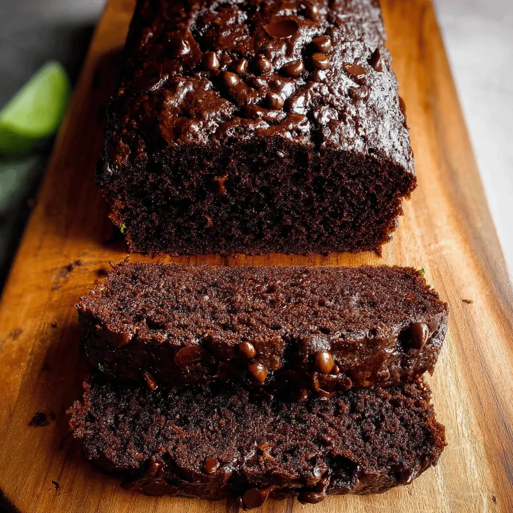 Moist Chocolate Zucchini Bread Recipe