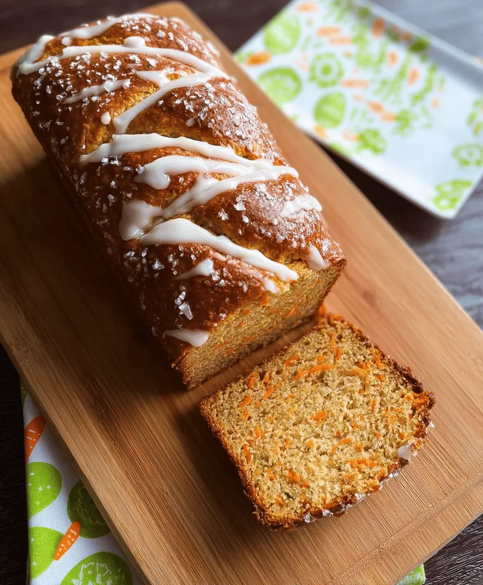 Easy Homemade Carrot Bread Recipe