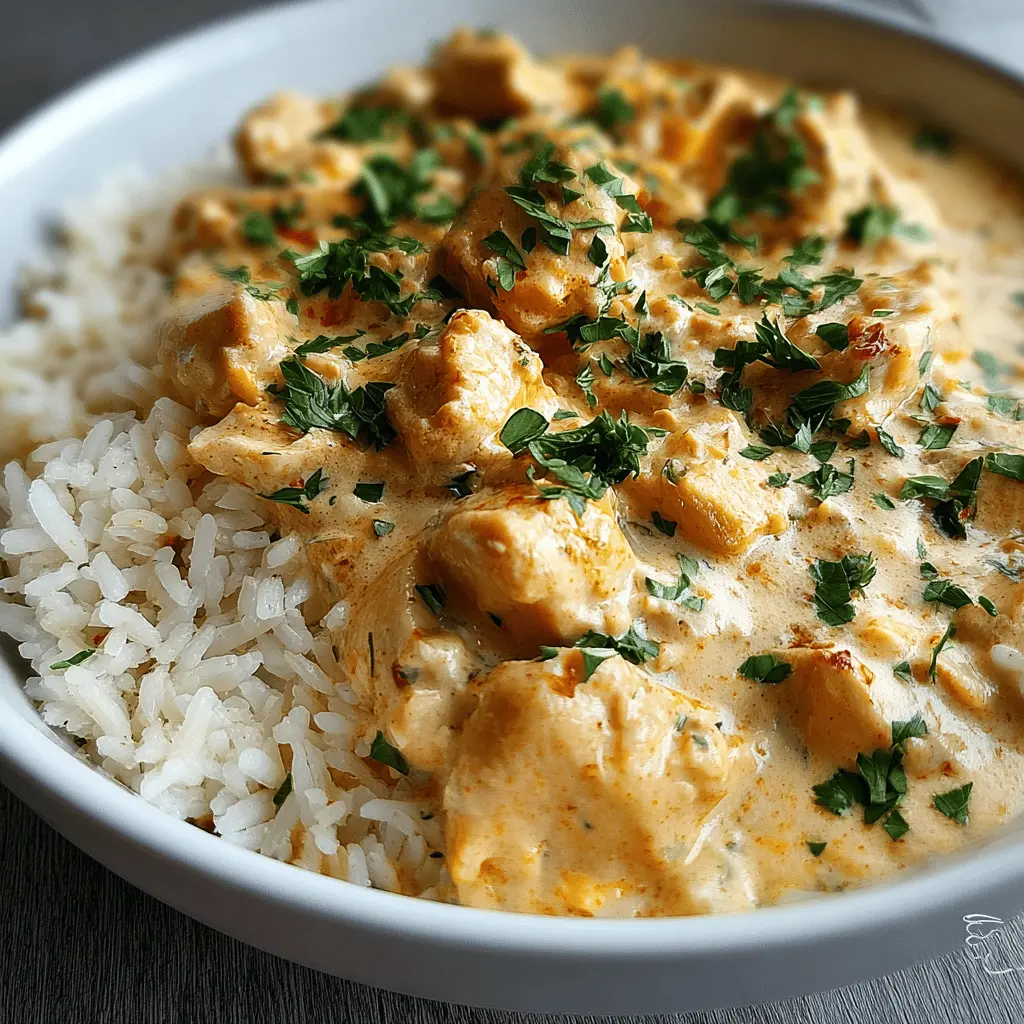 Easy Creamy Chicken and Rice Recipe