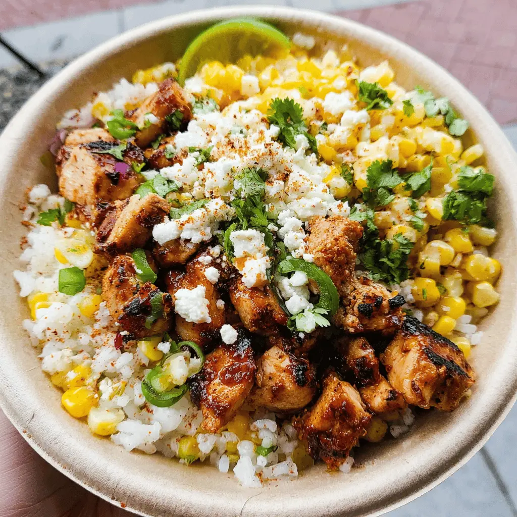 Easy Street Corn Chicken Rice Bowl Recipe