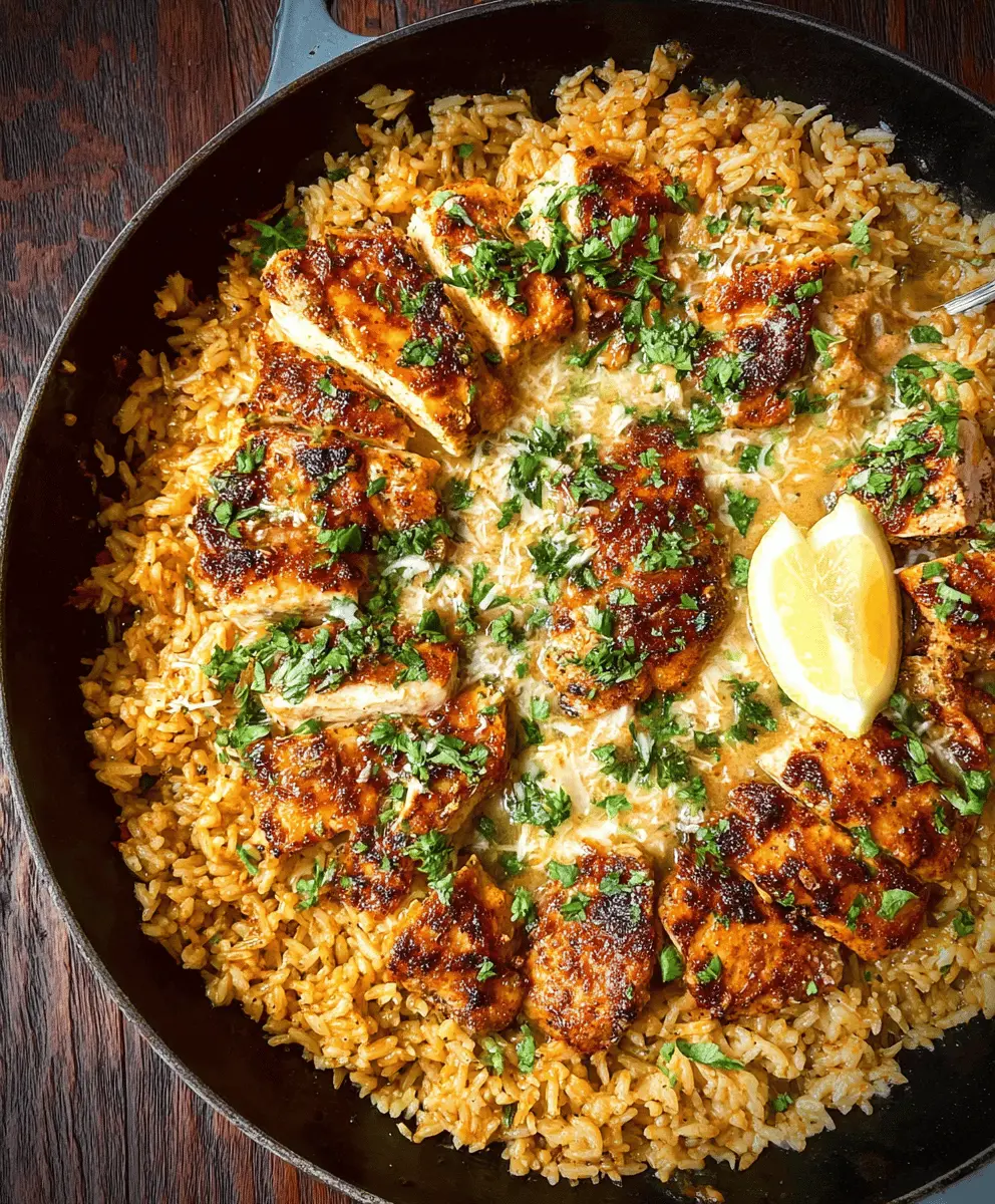 Easy One-Pan Garlic Parmesan Chicken and Rice